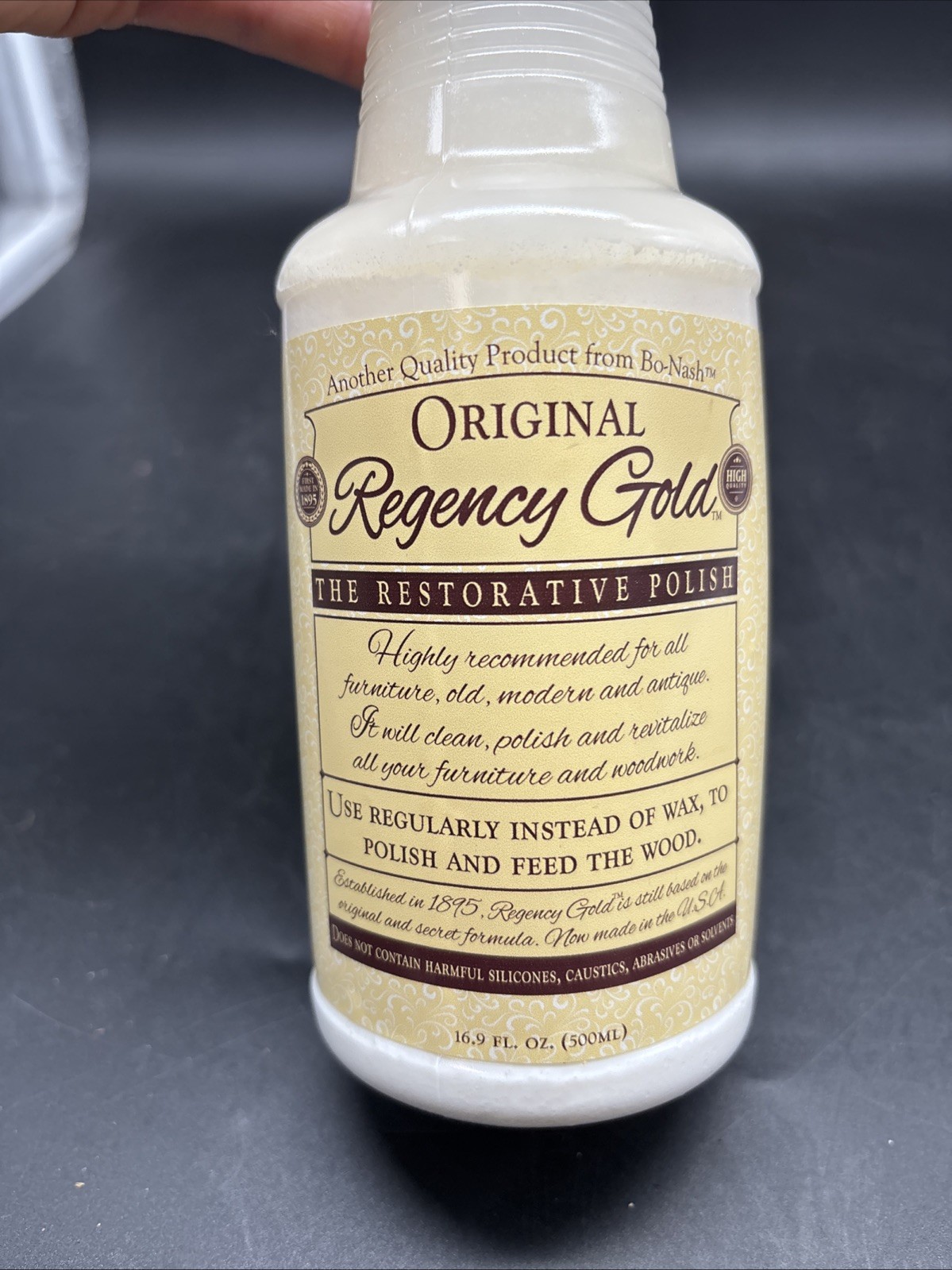NEW & SEALED Original Regency Gold Professional Restorative Wood Polish 16.9oz