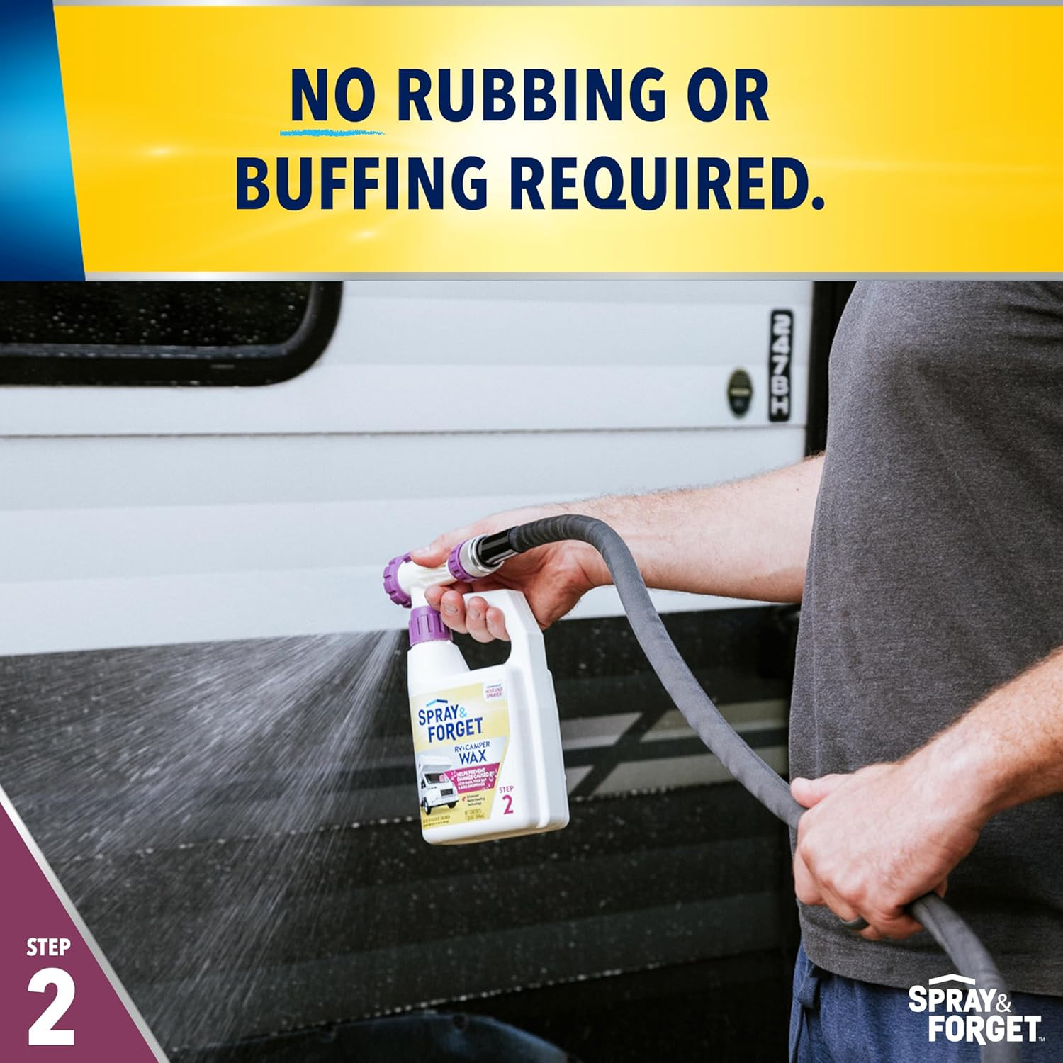 NO RUBBING or BUFFING REQUIRED: Evenly Apply RV & Camper Wax over Entire RV …