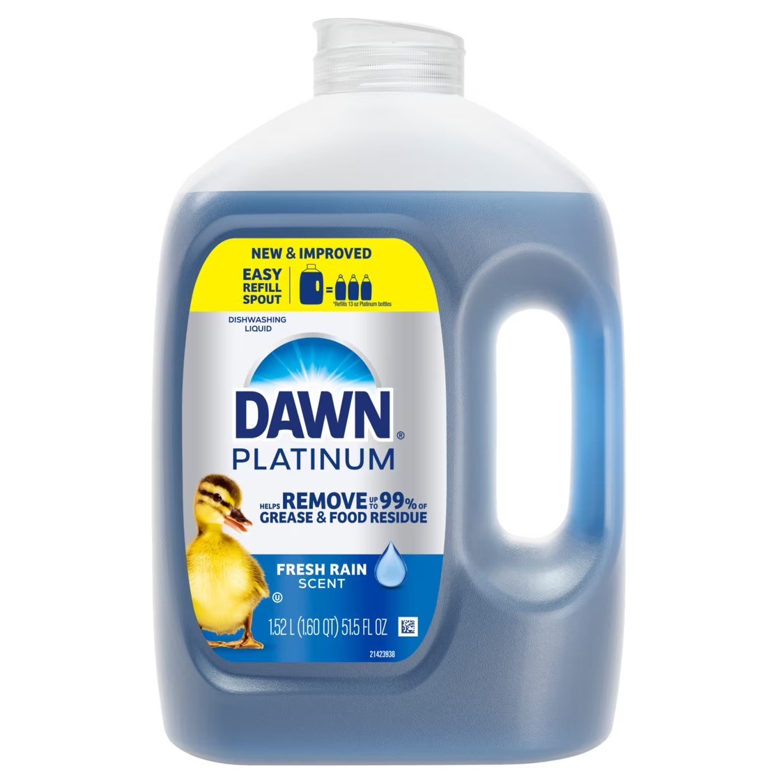 Dawn Platinum, Refill Jug Dish Soap Fresh Rain, 51.5oz