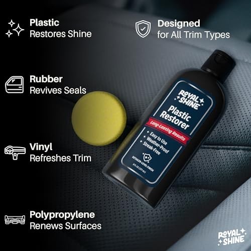 Plastic Restorer for Long-Lasting, Deep Black Results – Restores Faded