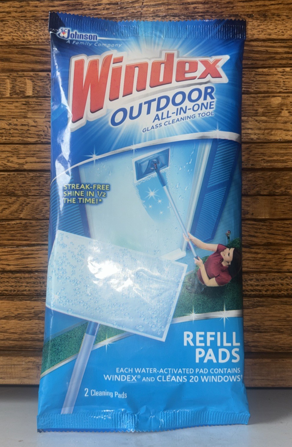 Windex Outdoor Refill Cleaning Pad Windows 1 Pk 2 Pads Discontinued NOS New