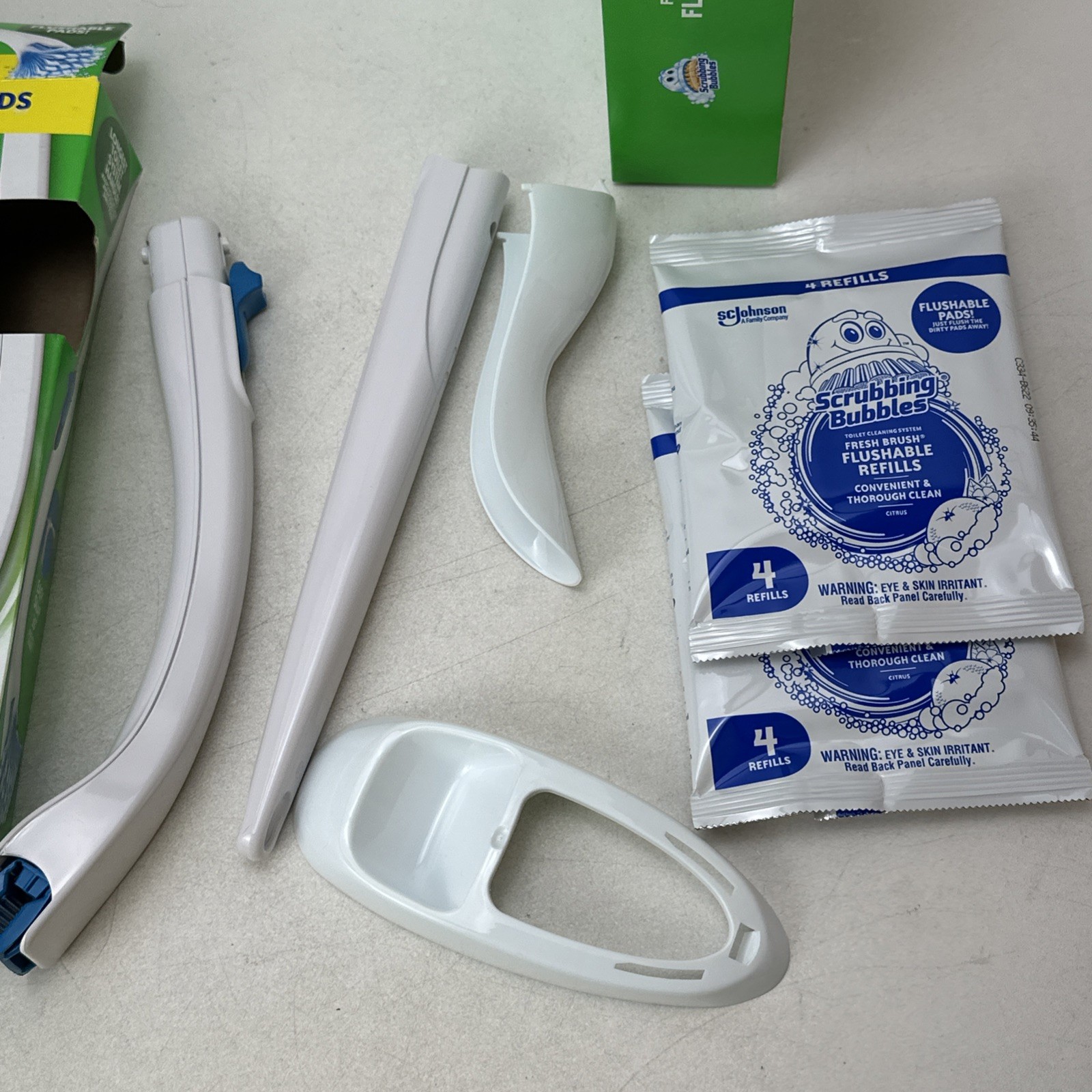 Scrubbing Bubbles Fresh Brush Starter Kit & Refills Toilet Bowl Cleaning System
