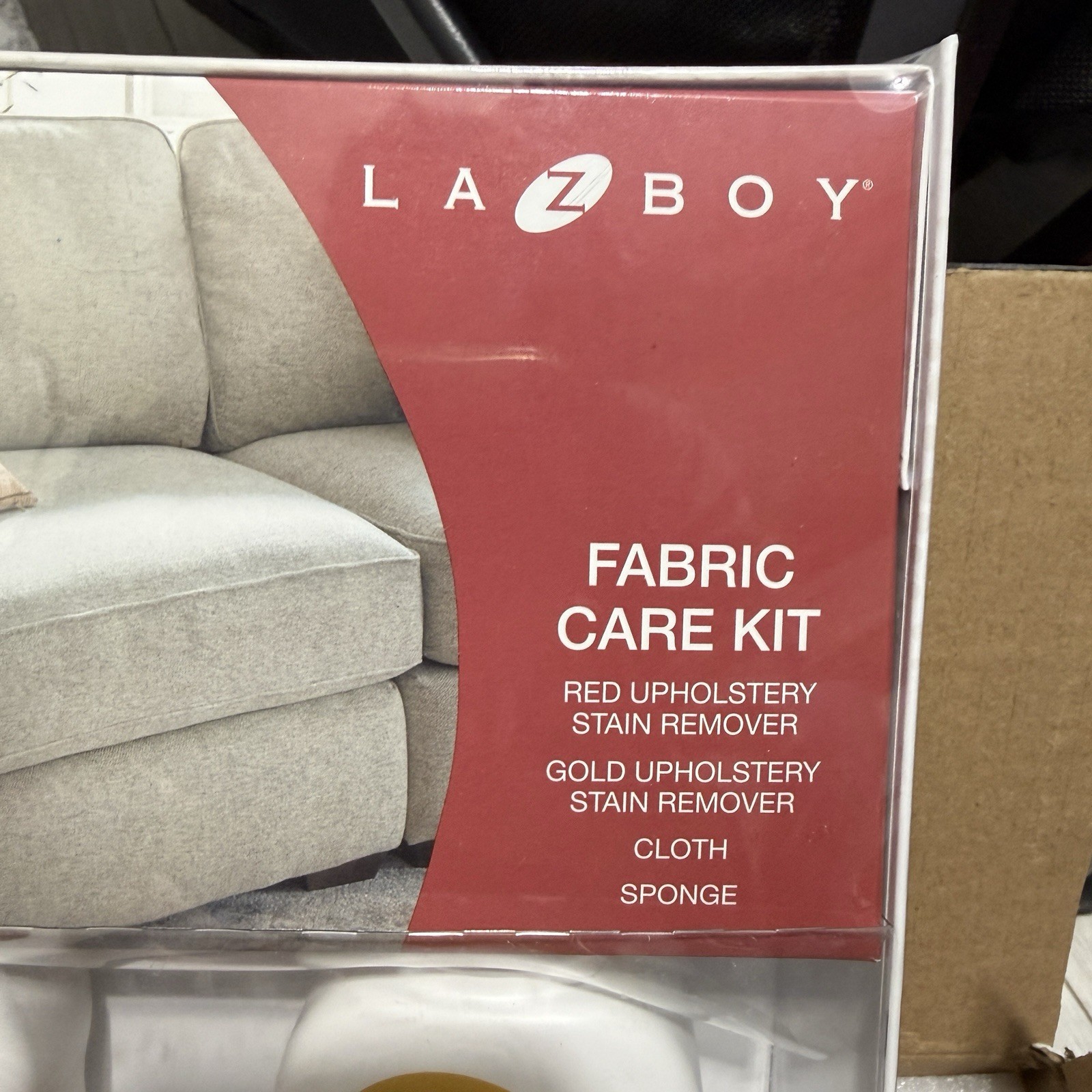 La-Z-Boy Fabric Care Kit Upholstery Stain Remover Set Red Gold Cleaner New