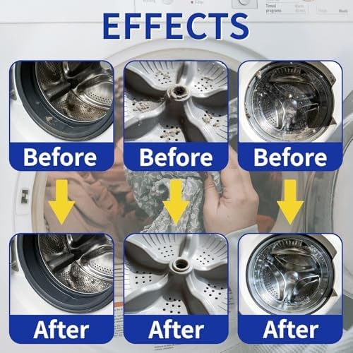 Washing Machine Cleaner Tablets for Pet Owners -24Pack, Deep Clean Descaler,T…