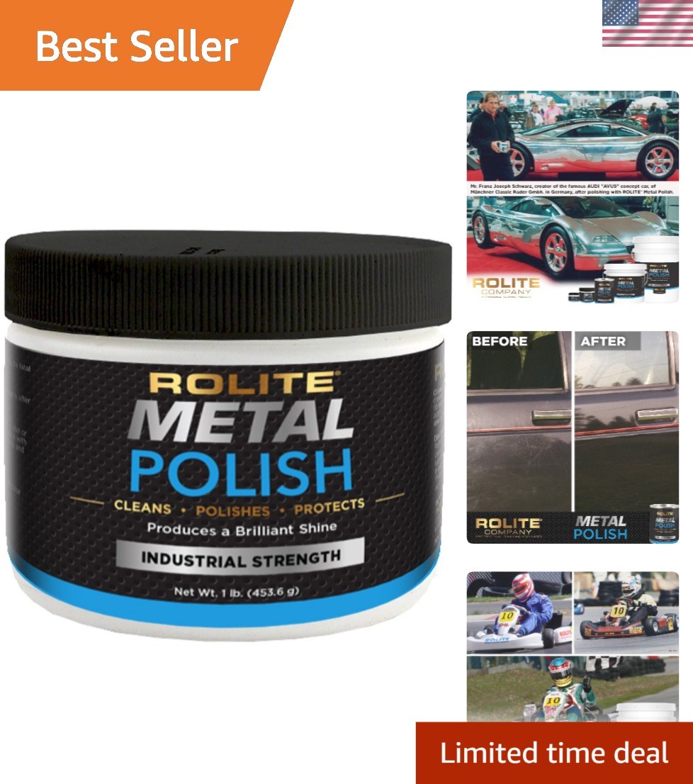 Multipurpose Metal Polish Paste 1Lb – Safe for All Metals, Non-Toxic Formula