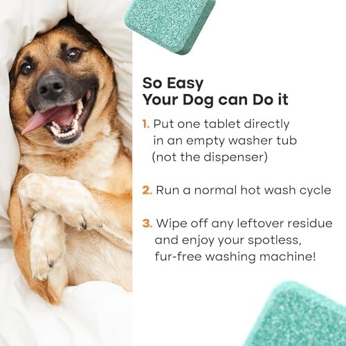 Washing Machine Cleaner Tablets – 24 Pack for a 12 Month Supply. Formulated f…