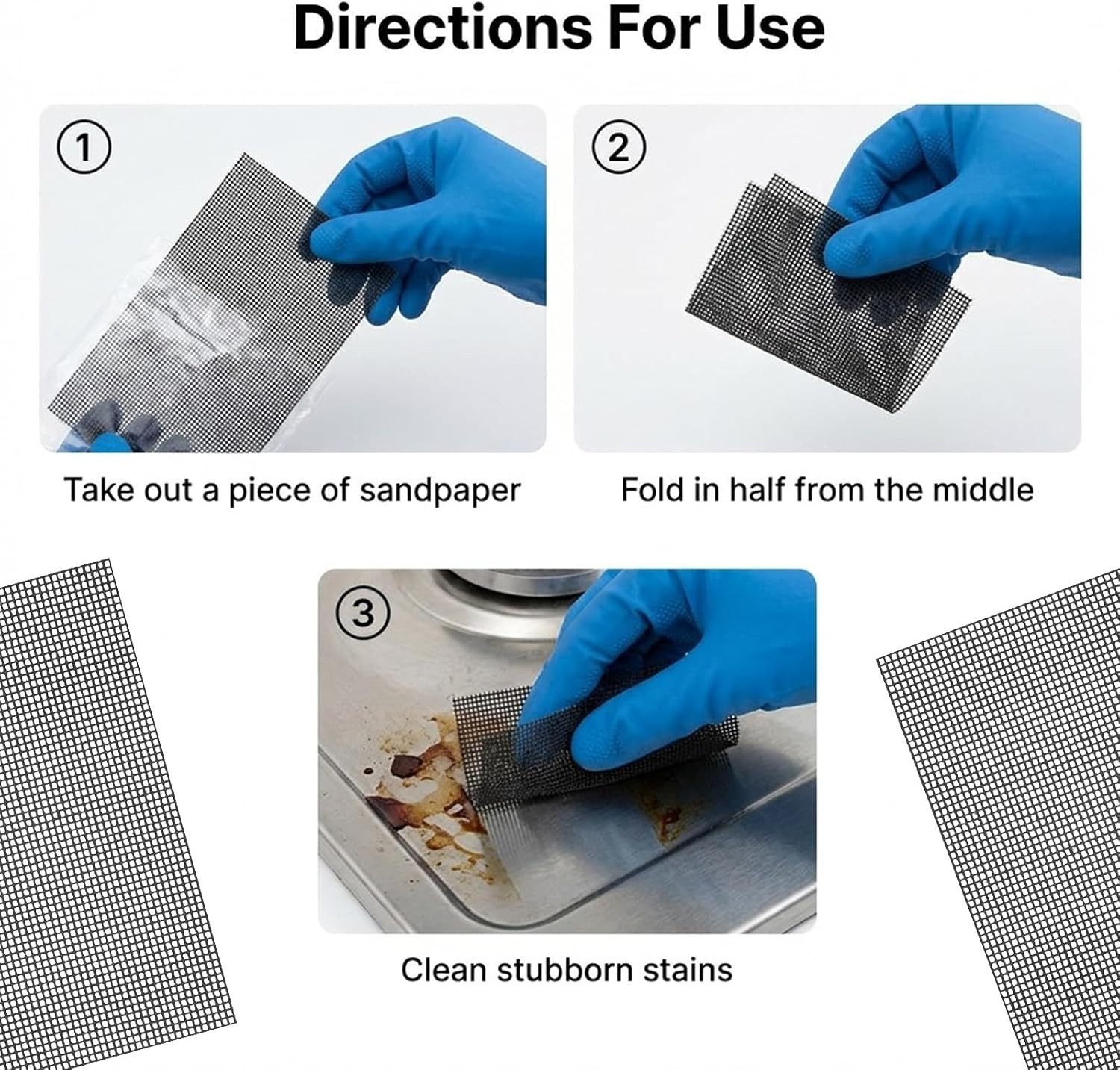 15PCS Mesh Cleaning Screen for Toilets, 5.5×4 Inch Flexible Scrubbing Screen …