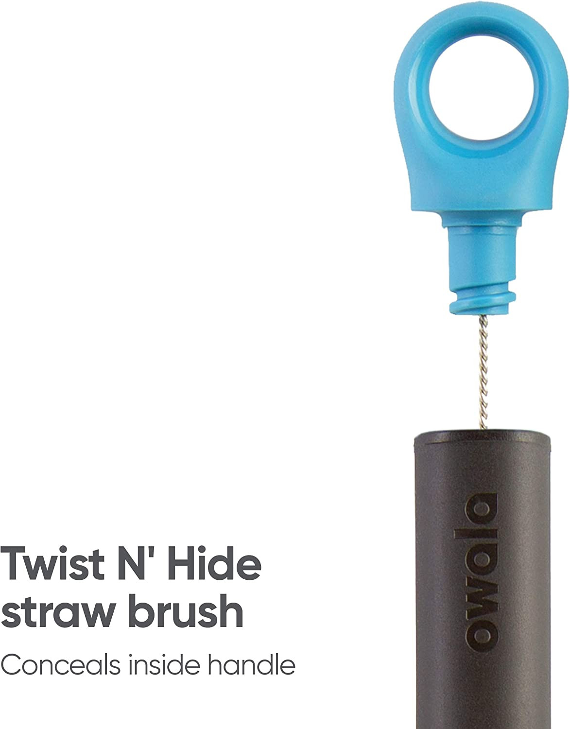 2-In-1 Water Bottle Brush Cleaner and Water Bottle Straw Cleaner Brush, Water Bo