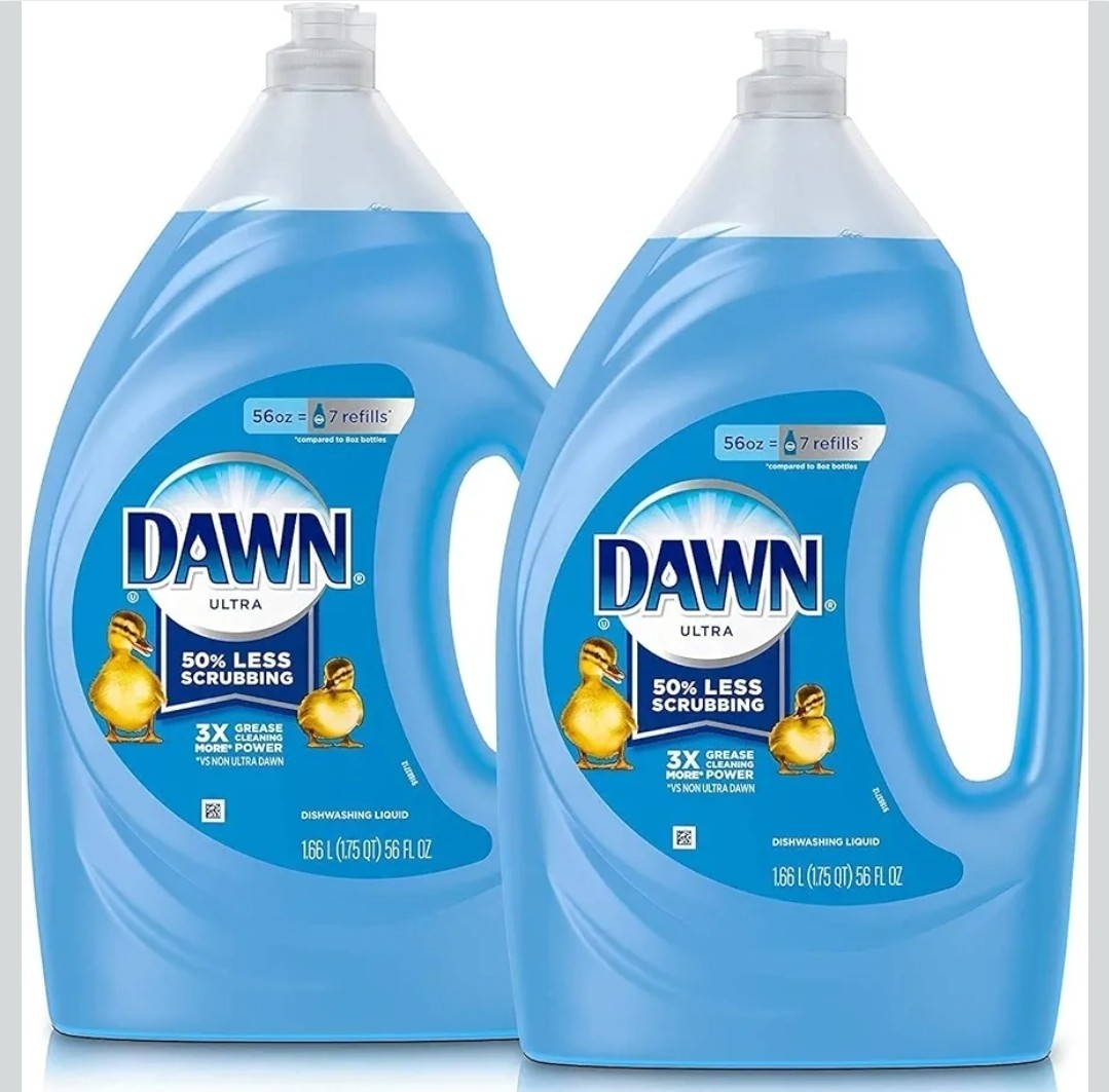 Lot Of 2 Dawn 56oz x2 Ultra Dishwashing Liquid, Original Scent 4 Bottles Total