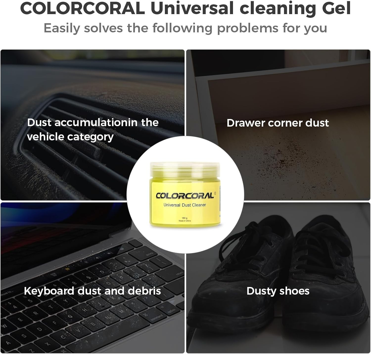 Cleaning Gel Universal Dust Cleaner for PC Keyboard Car Detailing Office Elec…