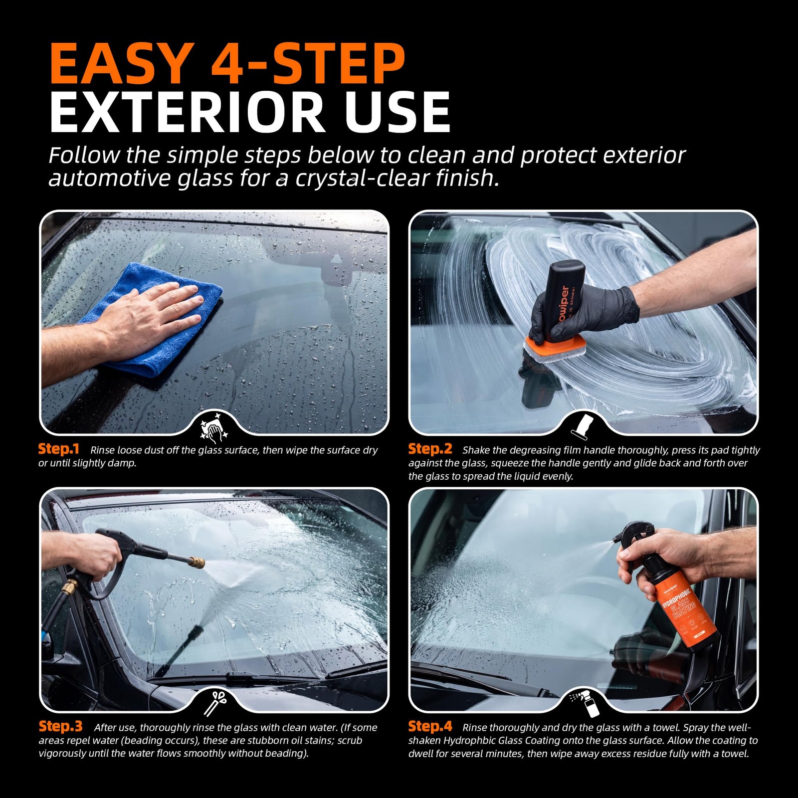 Debaishi 10 Pack Applicator Windshield Glass Treatment Water Rain Repellent…