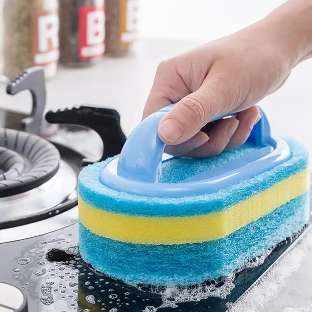 Household Cleaning Brush with Handle Dish Soap Bathroom Kitchen Tub Thicken Scru