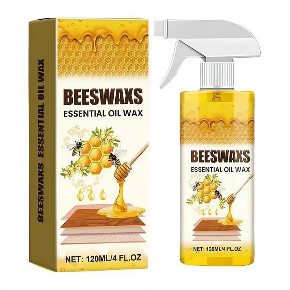 Beeswax Spray Essential Oil Wax,Multi-Purpose Furniture Polish,Wood Care Spray