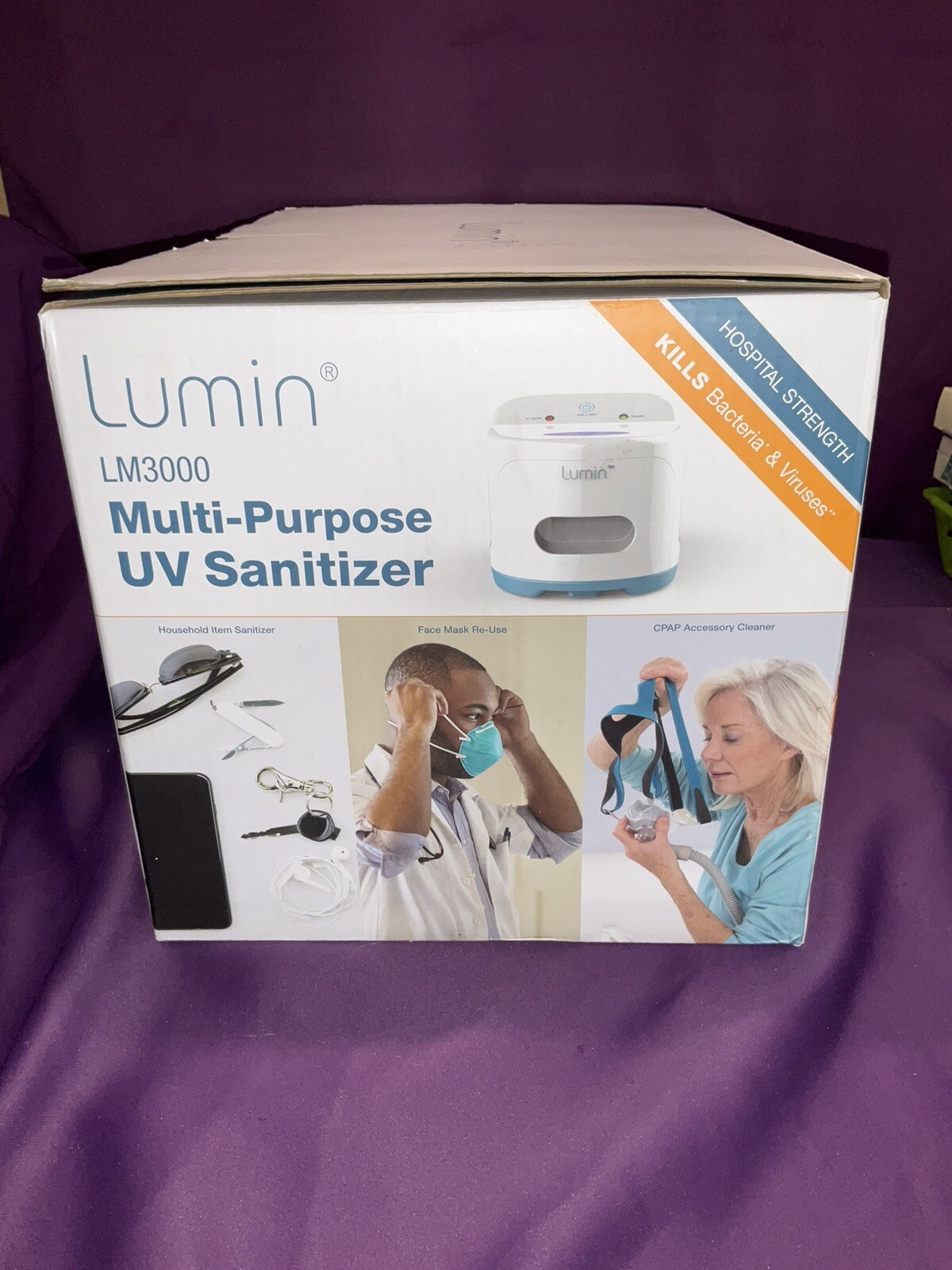 Lumin LM3000 UV Multi Purpose Sanitizer Cleaner New In Box