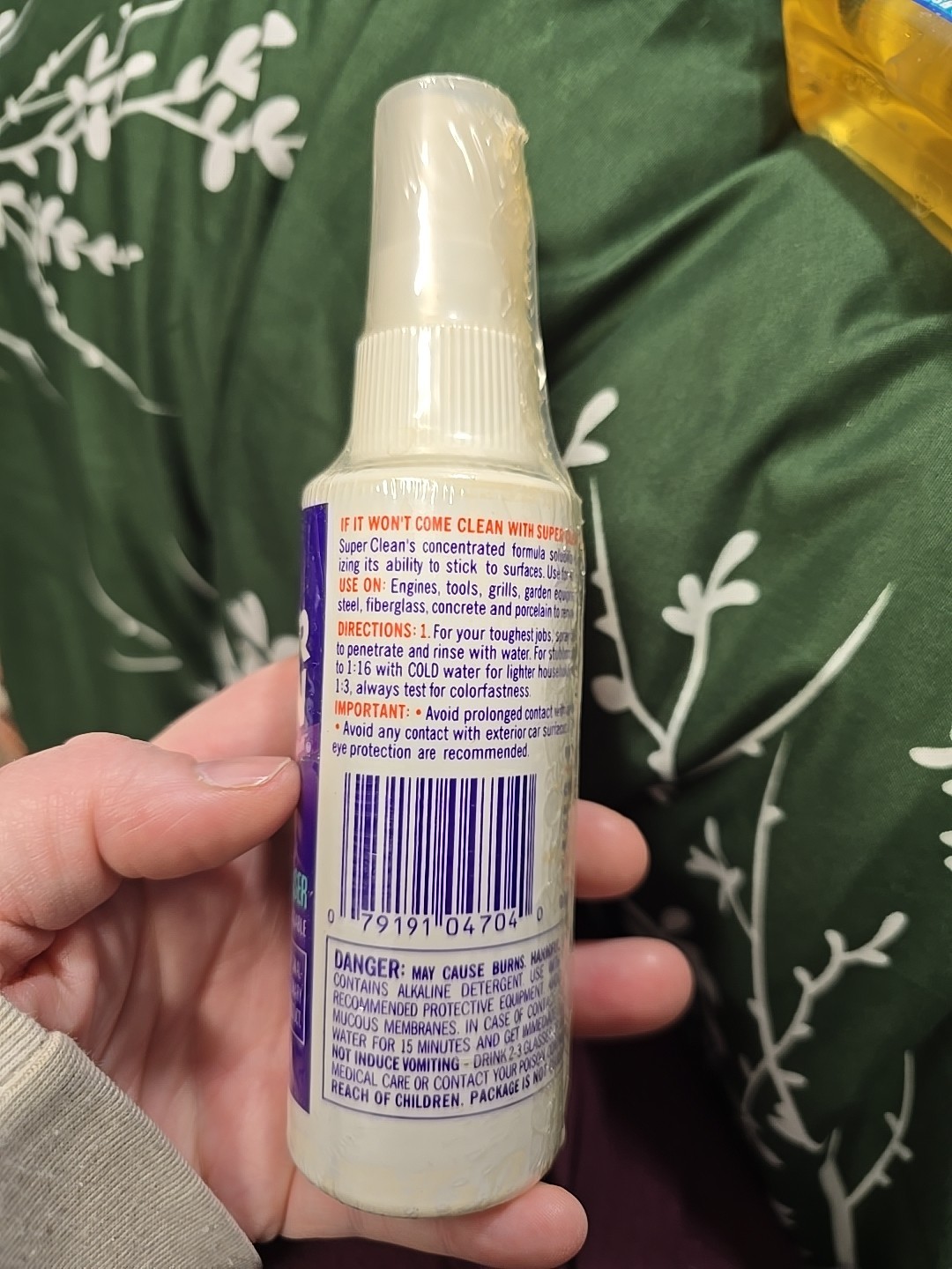 Castrol Super Clean That Purple Stuff Tough Task Cleaner/Degreaser 4 oz NOS VTG