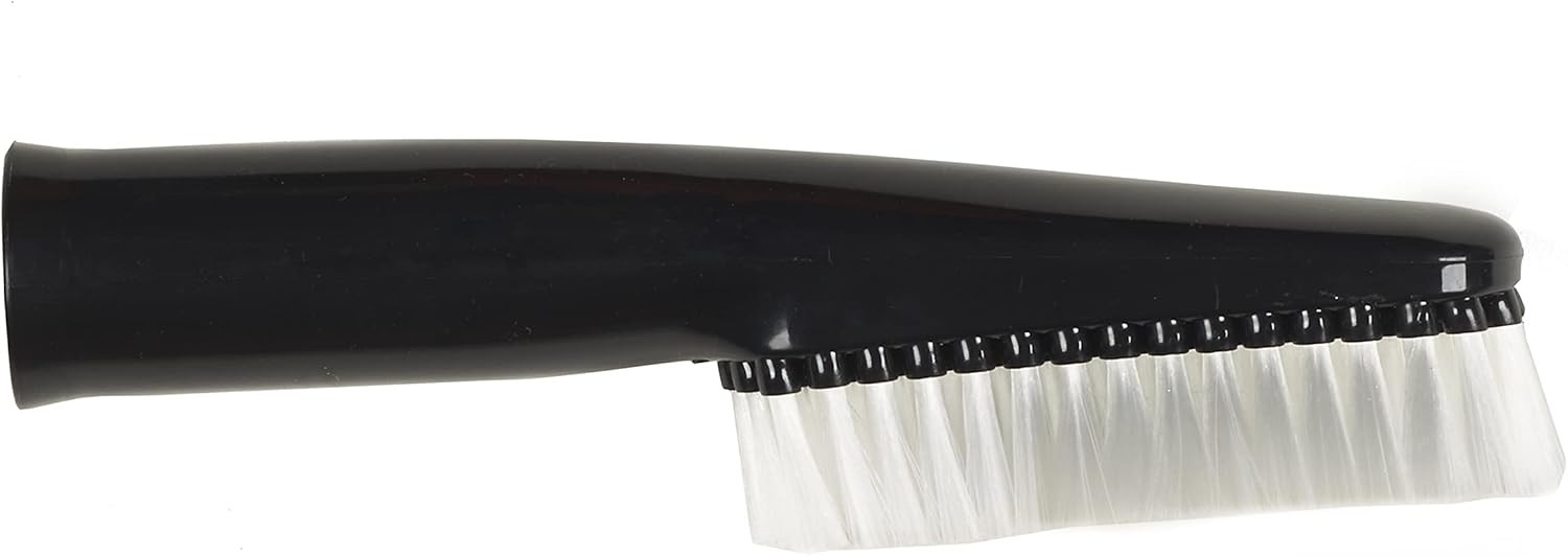 1.25 Inch Diameter Soft Auto Brush, Black Nylon Bristles, Ideal for Cleaning Veh