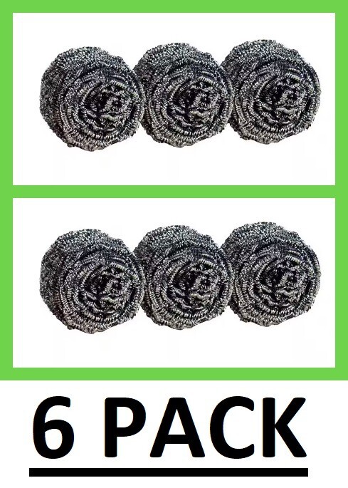 Stainless Steel Sponges Scrubbing Scouring Pad Scrubber Scourer Kitchen Bathroom