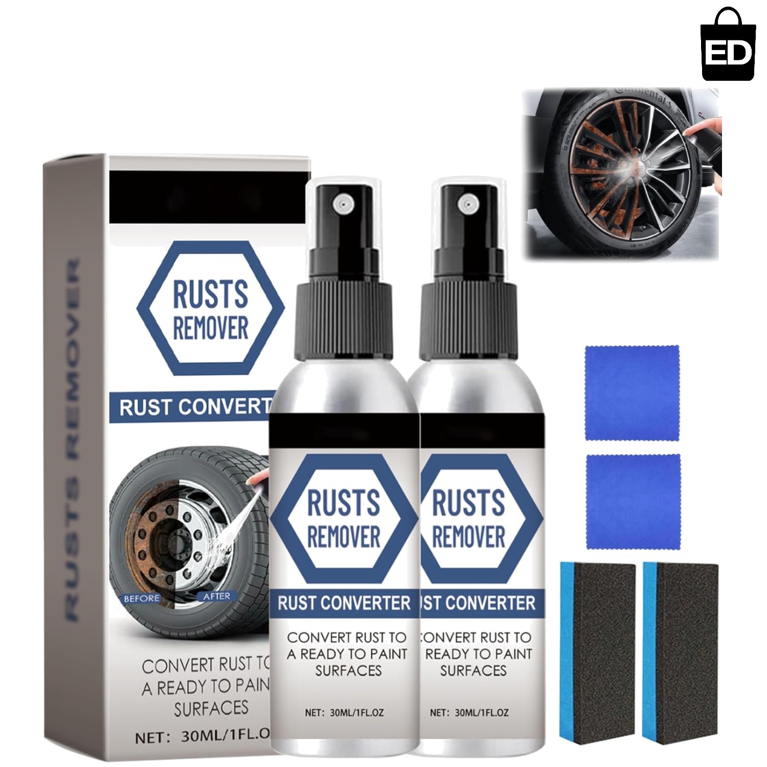Nexa Anti-Rust Spray – Eco-Friendly 2PCS for Fast & Reliable Metal Restoration