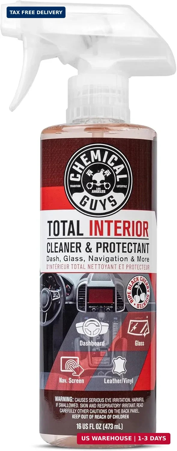 Chemical Guys, Total Interior Cleaner & Protectant, Black Cherry, 16 oz | Cleans