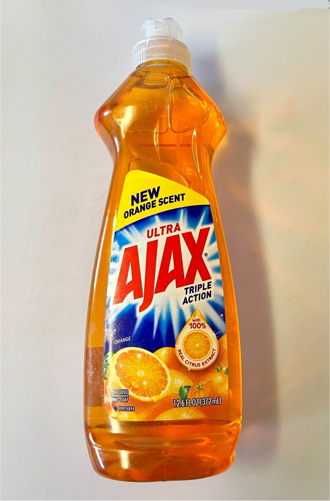 NOS Ajax Lemon + Orange Triple Action Ultra Dishwash Liquid Soap 12.6 oz, 2 PK