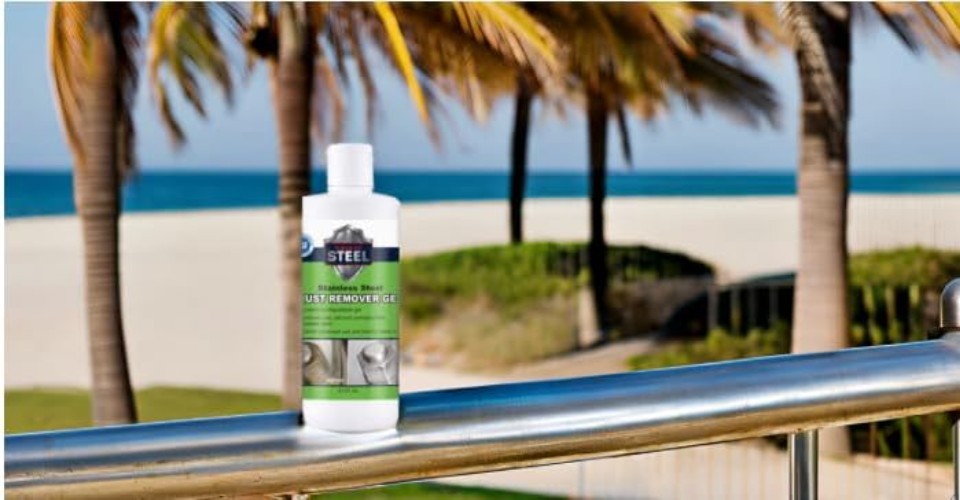 Heavy-Duty Rust Remover Gel for Stainless Steel – No Scrubbing Required, 8.5oz