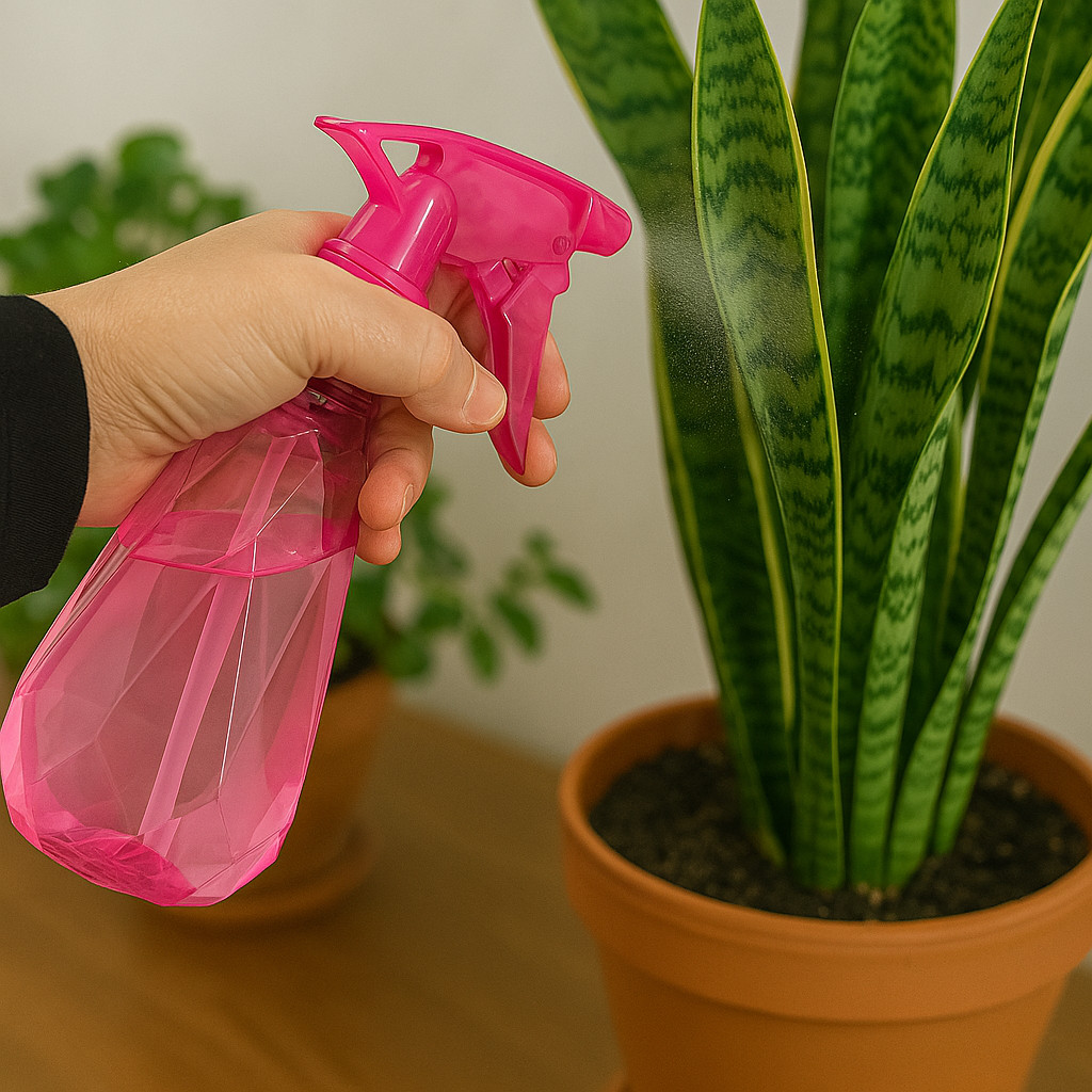 2-Pack 22oz Diamond Pink Spray Bottles – Adjustable Nozzle for Plants, Cleaning,