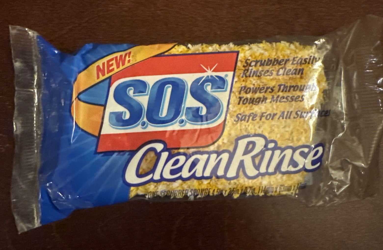S.O.S CleanRinse Scrubber Sponge Combo Vintage 2000 Clean Rinse New NOS SOS