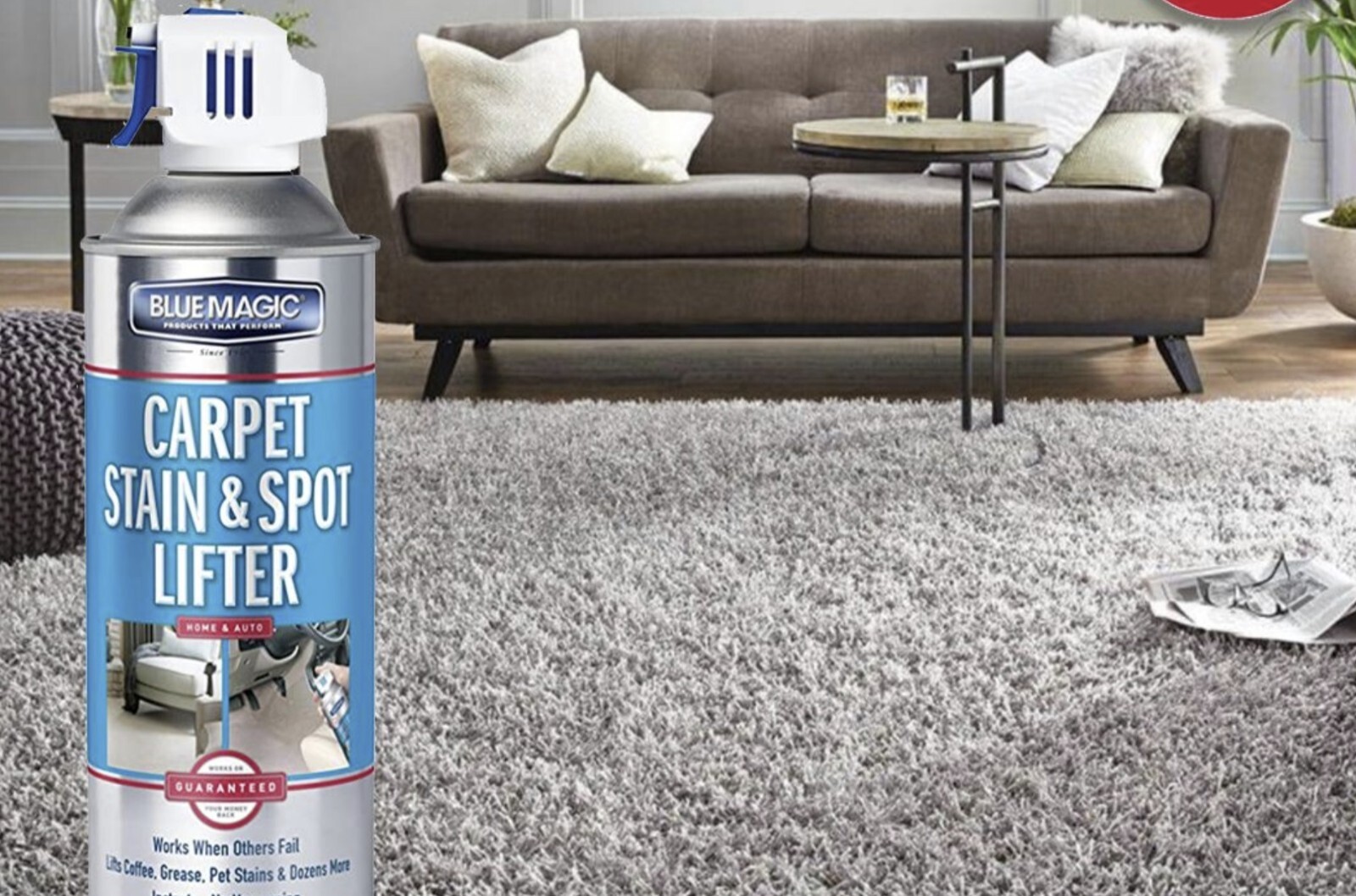 Blue Magic 22 oz Aerosol Carpet Stain & Spot Lifter Spray – Quantity 2