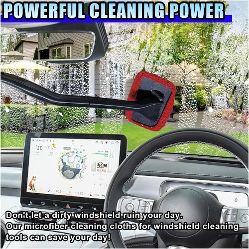 20PCS Microfiber Cloths for Windshield Cleaning Tool, Replaced Gl Size: Square