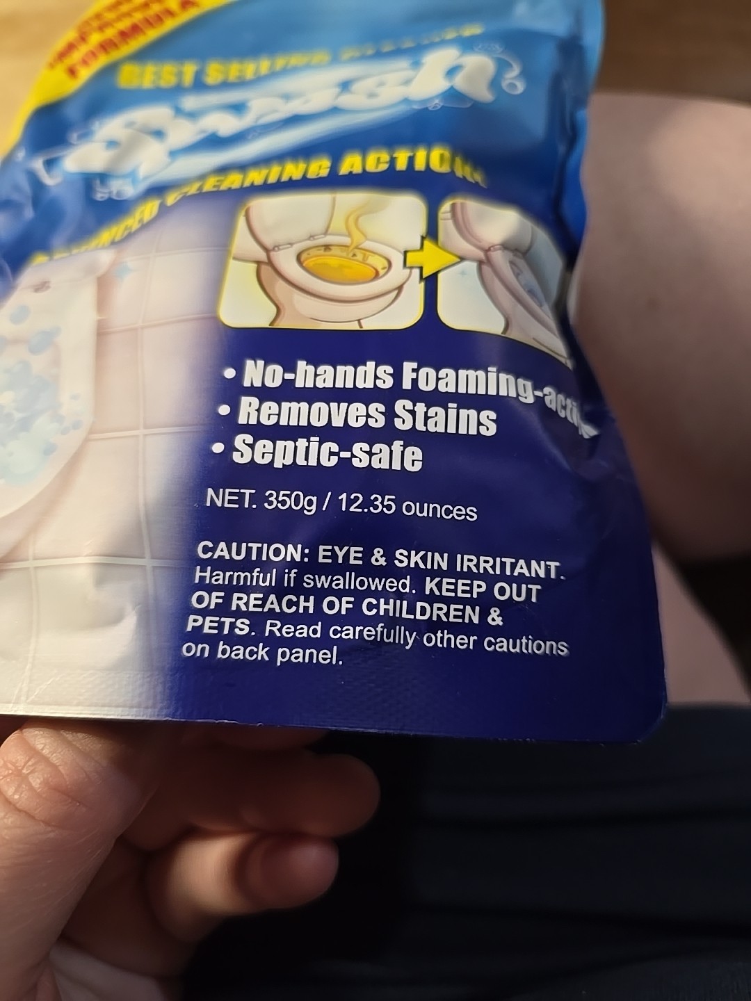 Splash Foaming Advanced Cleaner 350g 12.35oz Toilet Bowl Cleaning Powder 04/2026