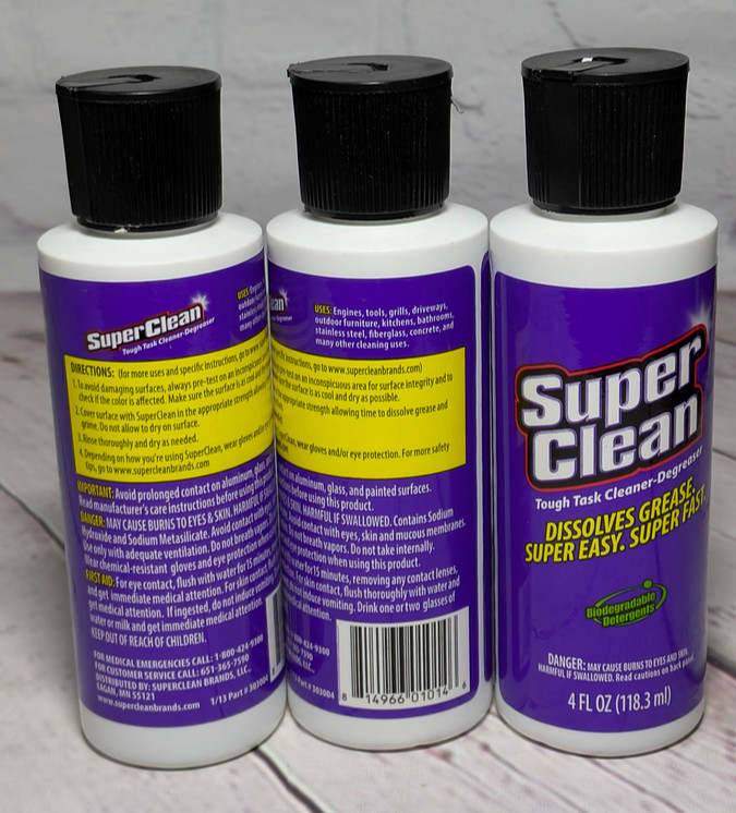 Super Cleaner Degreaser 3 Pack – 4 Oz Bottle