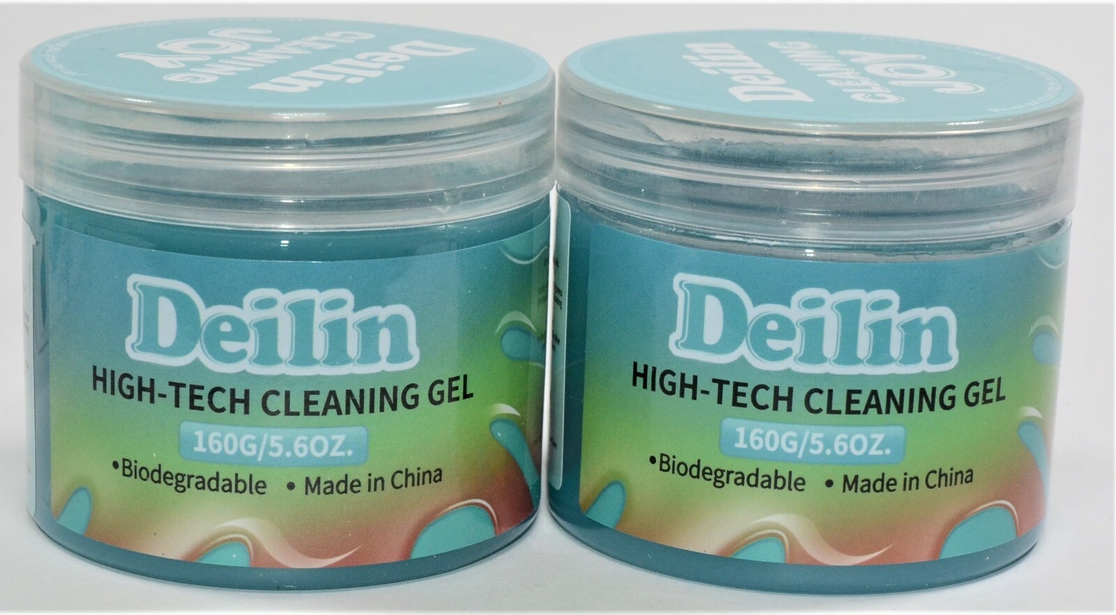 Deilin 2 Pack Cleaning Gel Kit – 5.6 oz./160G – Blue