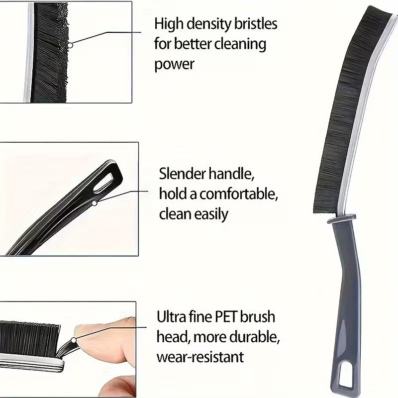 6 Pcs Hard-bristled Crevice Cleaning Brush, Multifunctional Thin Gap Scrub Brush