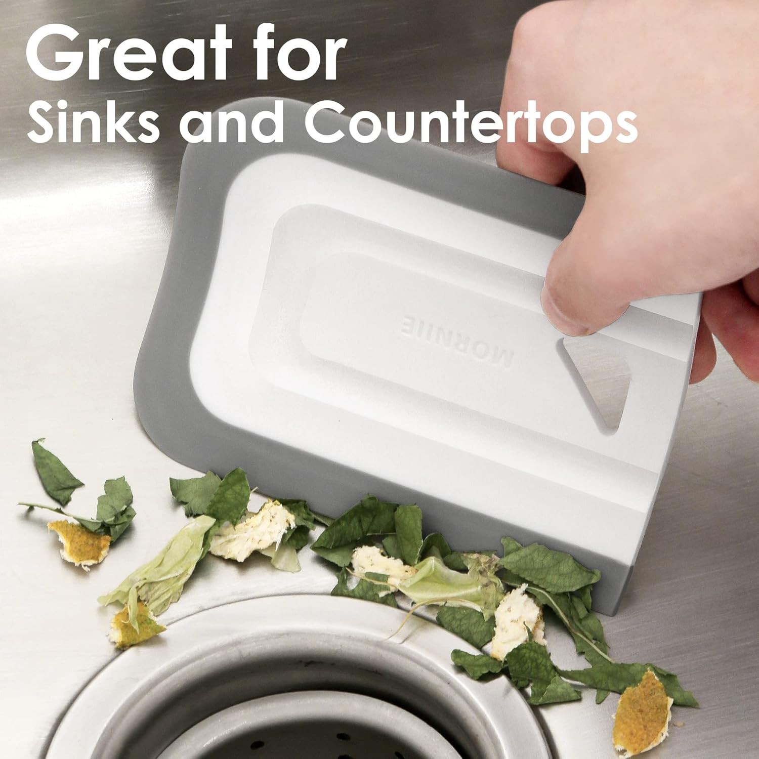 Curved Small Squeegee. Kitchen Sink Squeegee Sinks Countertops & Dishes.