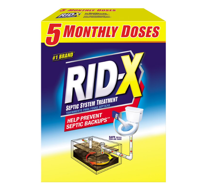 RID-X Septic Treatment, 5 Month Supply Of Powder, (49 oz.) Free Shipping RiDx