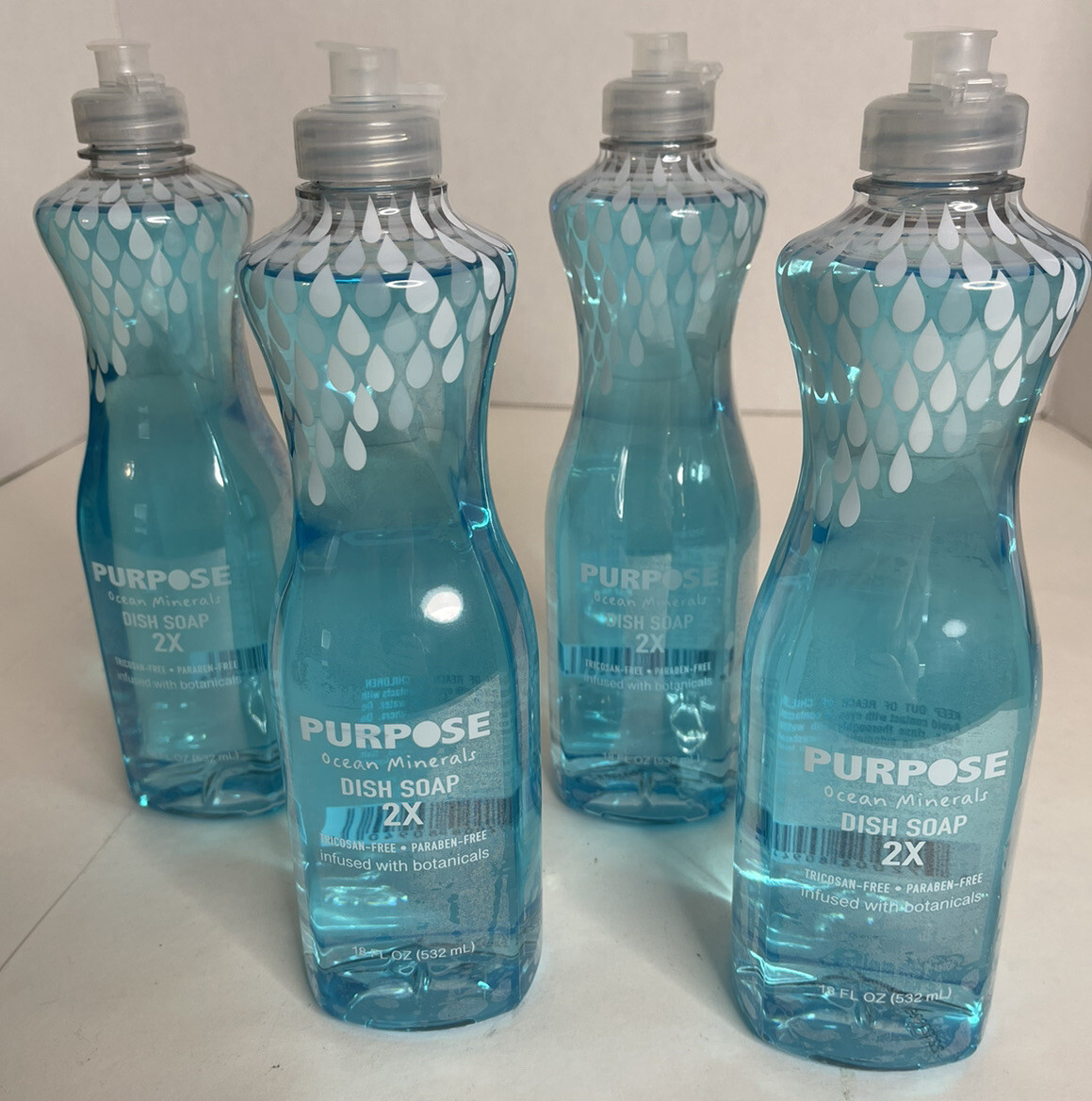 NEW Purpose Ocean Minerals Scent Dish Soap with Botanicals 18 fl oz (Lot of 4)