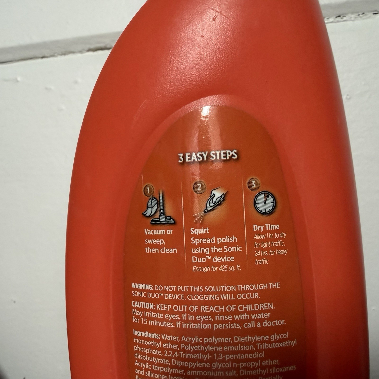 Shark Wood And Hard Floor Polish 16 oz High Gloss Restores Protects New Sealed