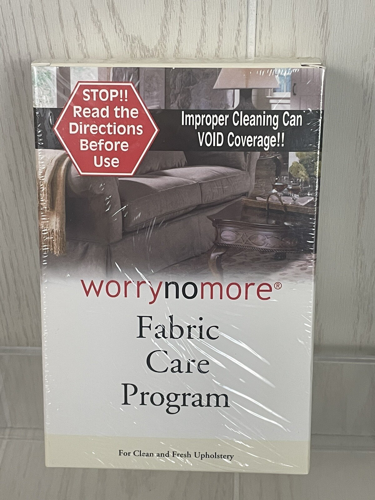 Worry No More Fabric Care Program Clean Fresh Uphostery Cloth New Sealed