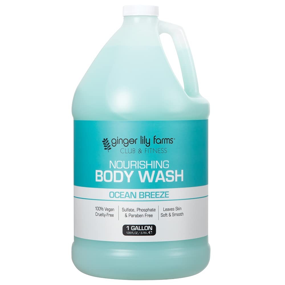 Ginger Lily Farms Club & Fitness Nourishing Body Wash, 100% Vegan & Cruelty-Fr