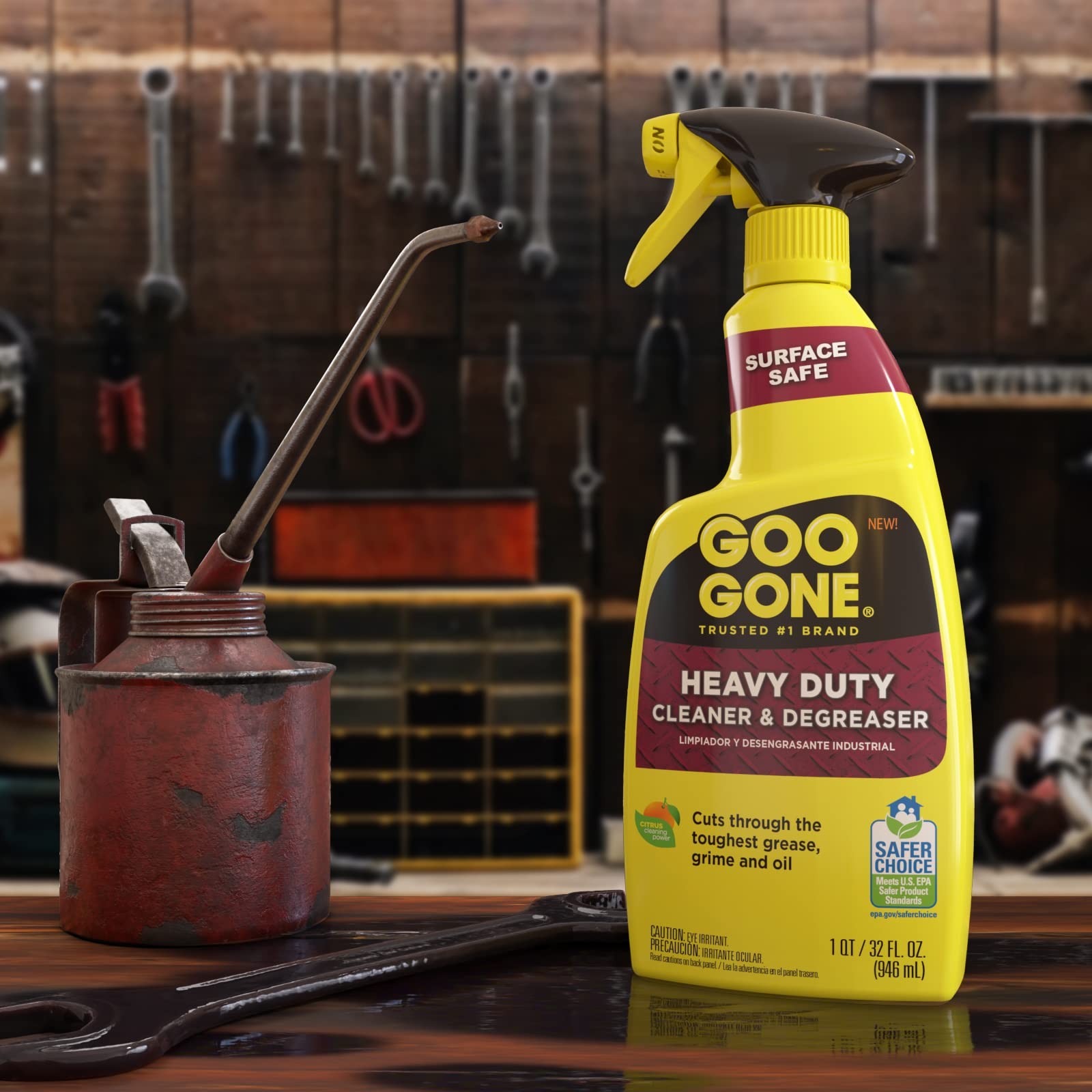 Heavy Duty Cleaner & Degreaser Spray With Microfiber Cleaning Towel – Cuts Th…