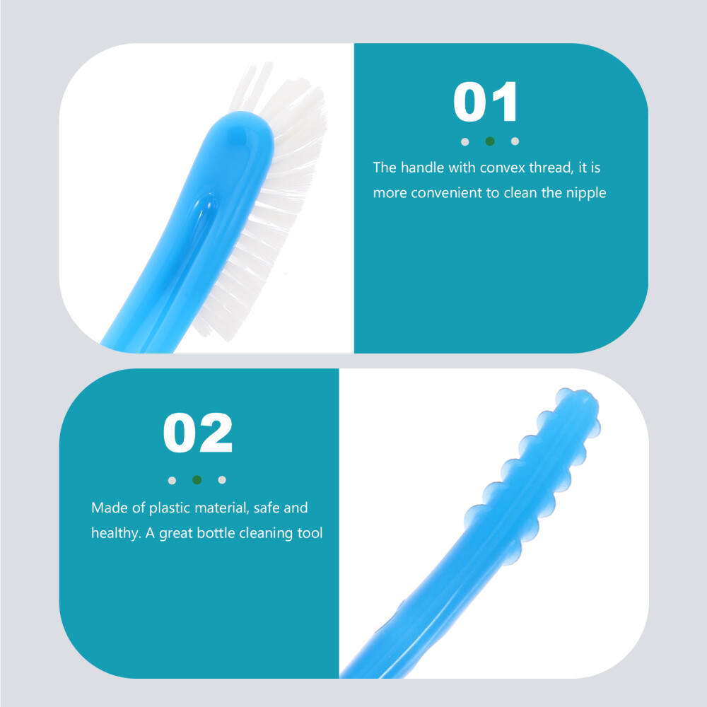 2PCS Cup Brush Practical Feeding Bottle Brush Vacuum Cup Cleaning Brush