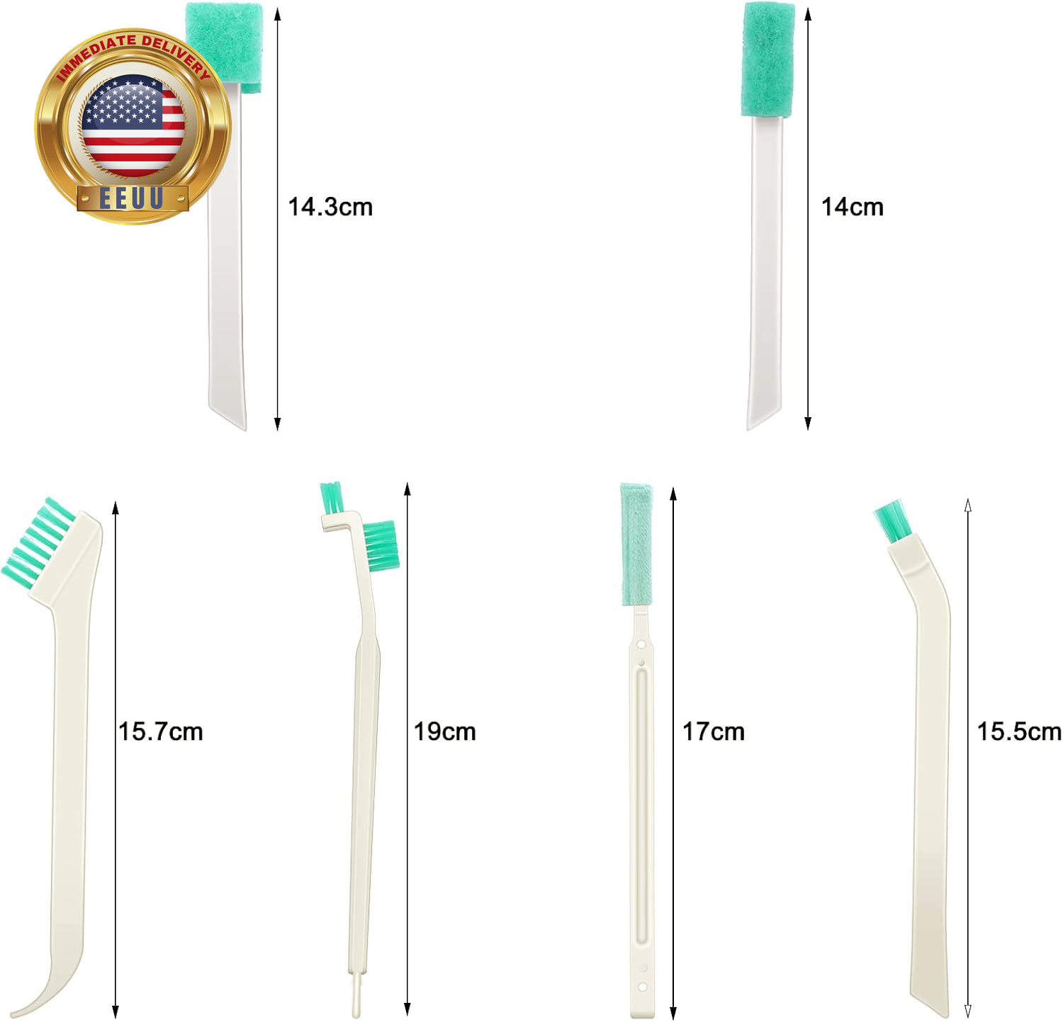 16 Pcs Small Household Cleaning Brushes, Deep Detail Crevice Cleaner Brush Crevi