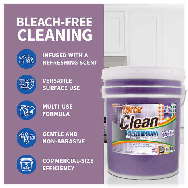 Ultra Fresh Ultra Clean Platinum Multipurpose Cleaner Non-Abrasive Lavender 5 Ga