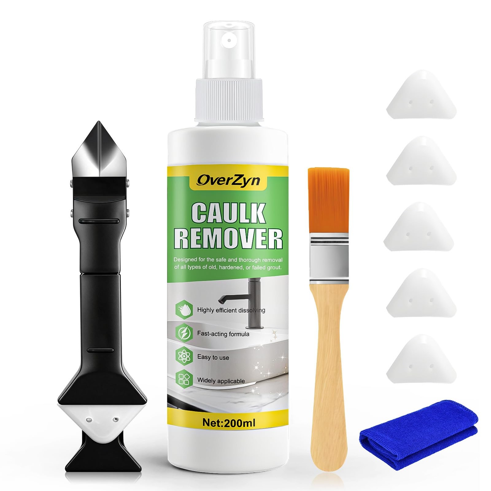 Caulk Remover, Silicone Remover with Caulk Removal Tool Powerful Penetration …
