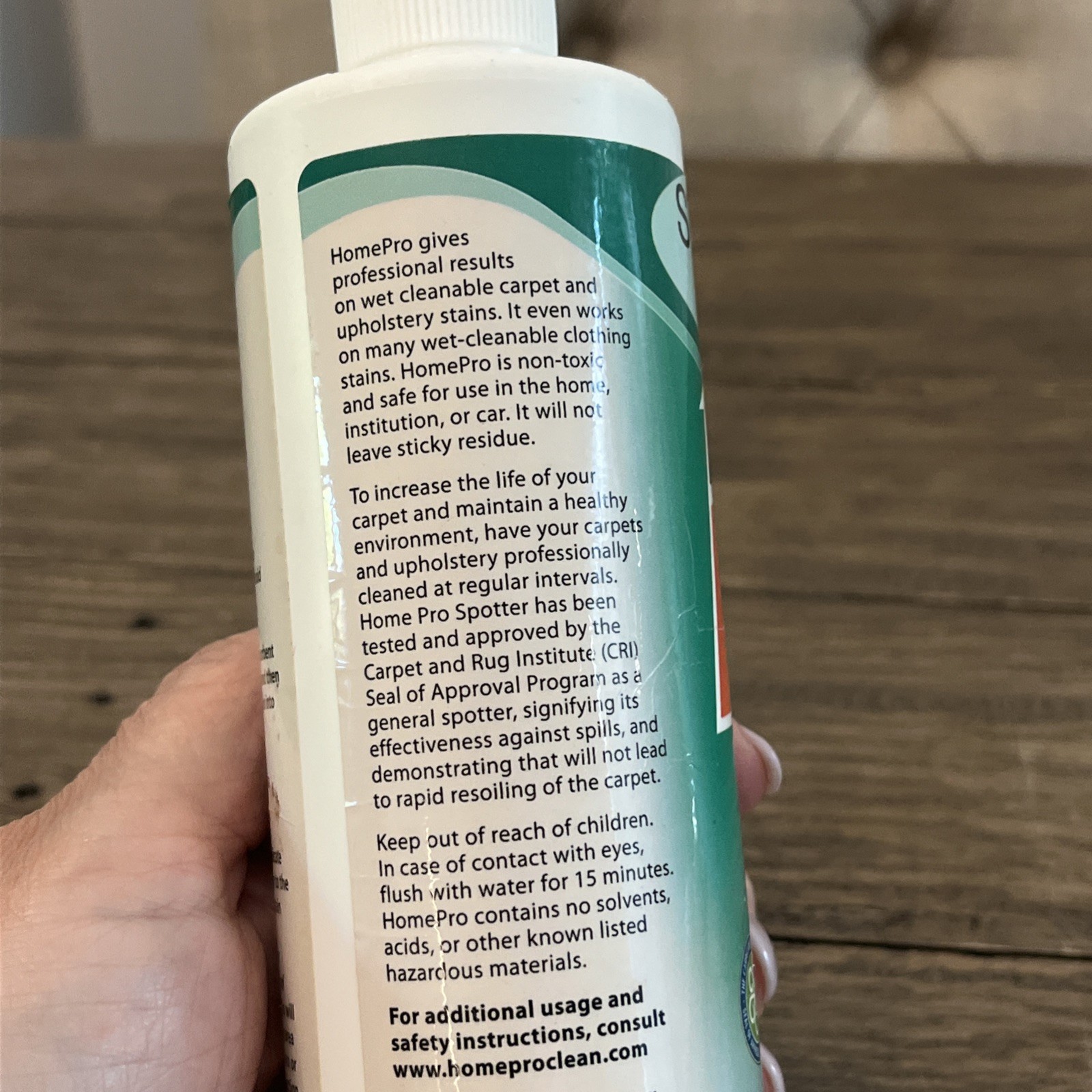 NEW HTF 12oz HOME PRO SPOTTER Professional Strength Spot Clean Carpet Fabric