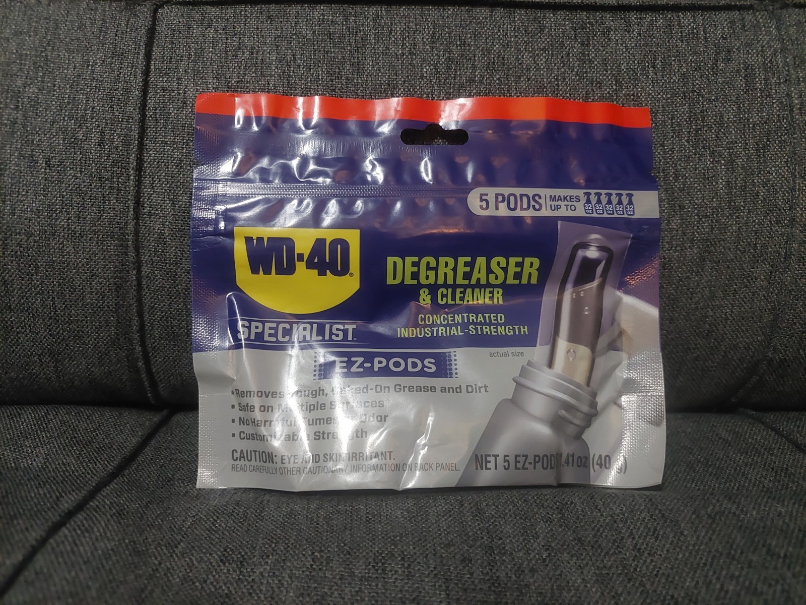 WD 40 Degreaser Cleaner EZ PODS Multi Surface Cleaning Pack of 5 028 Fl Oz
