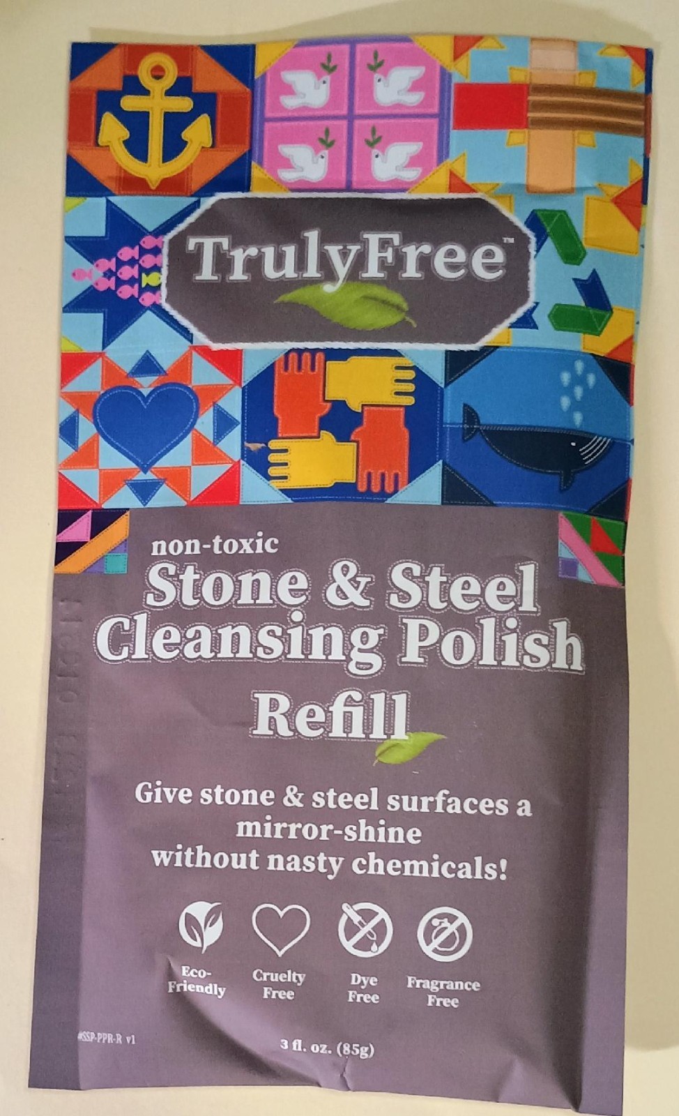 Truly Free Stone & Steel Cleansing Polish REFILL – Quartz, Marble, Granite,