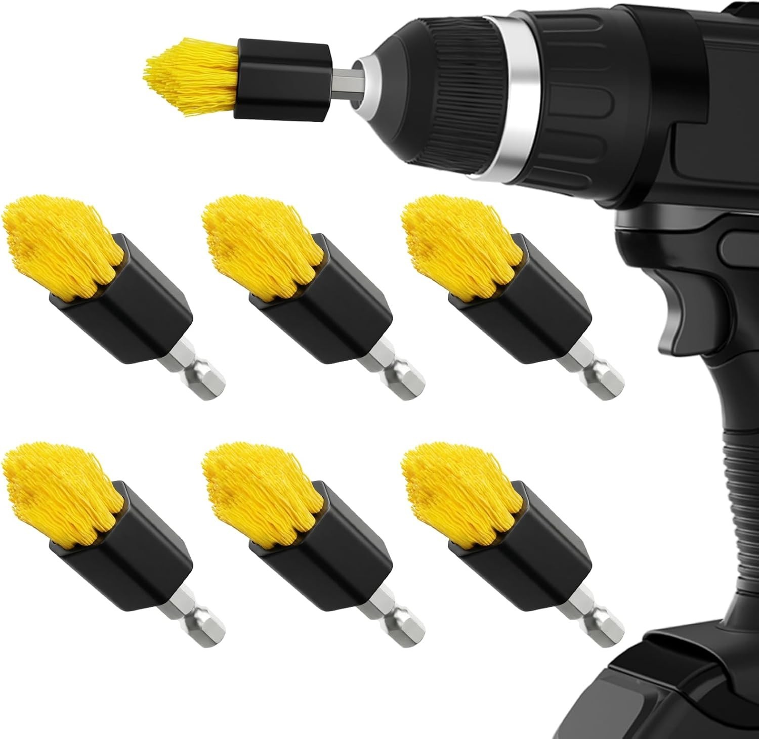 Time-Saving Multi-Purpose Drill Brush Set for Bathroom and Kitchen Scrubbing