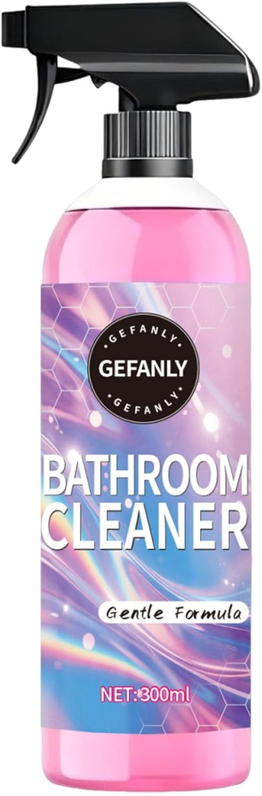 Gefanly Bathroom Cleaner, 10 Fl Oz Powerful Pink Bathroom Cleaner Spray, Bathroo