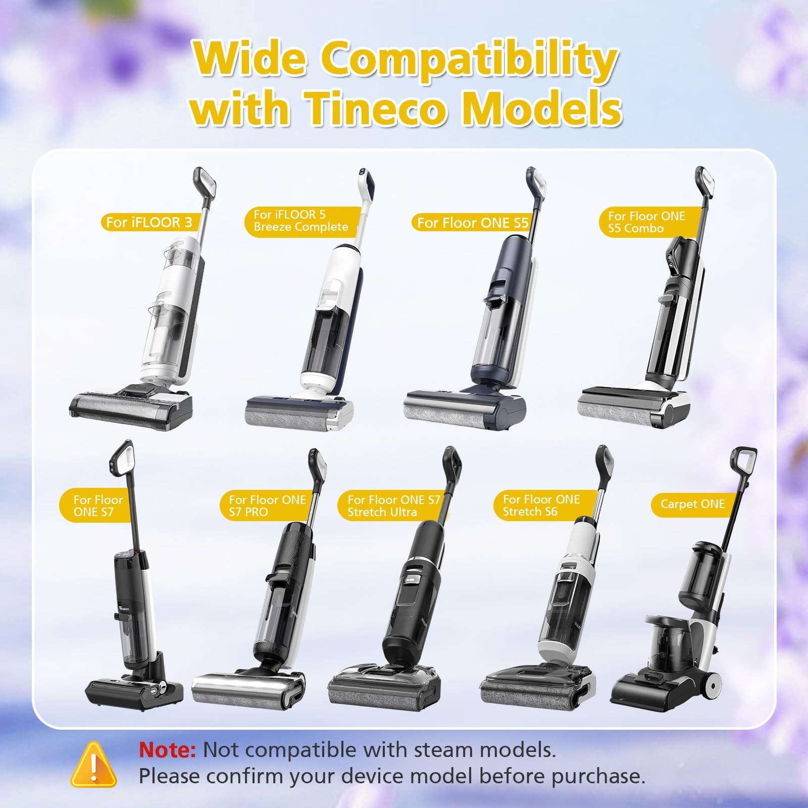 2 Pack Floor Cleaning Solution for Tineco, Lavender Scent, Deep Cleans Multip…